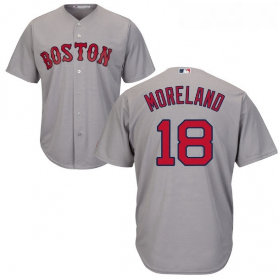 Youth Majestic Boston Red Sox 18 Mitch Moreland Replica Grey Road Cool Base MLB Jersey Youth Majestic Boston Red Sox 18 Mitch Moreland Replica Grey Road Cool Base MLB Jersey