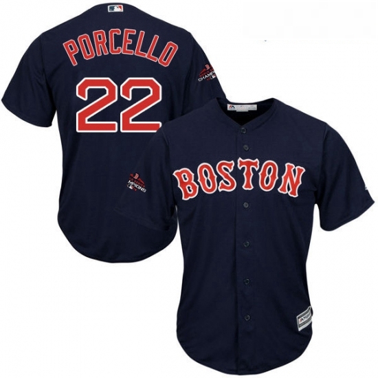 Youth Majestic Boston Red Sox 22 Rick Porcello Authentic Navy Blue Alternate Road Cool Base 2018 World Series Champions MLB Jersey Youth Majestic Boston Red Sox 22 Rick Porcello Authentic Navy Blue Alternate Road Cool Base 2018 World Series Champions MLB Jersey