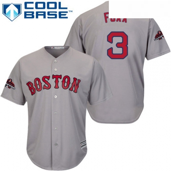 Youth Majestic Boston Red Sox 3 Jimmie Foxx Authentic Grey Road Cool Base 2018 World Series Champions MLB Jersey Youth Majestic Boston Red Sox 3 Jimmie Foxx Authentic Grey Road Cool Base 2018 World Series Champions MLB Jersey