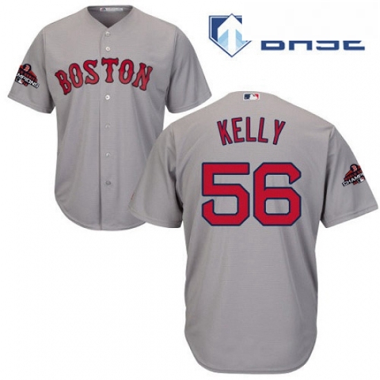 Youth Majestic Boston Red Sox 56 Joe Kelly Authentic Grey Road Cool Base 2018 World Series Champions MLB Jersey Youth Majestic Boston Red Sox 56 Joe Kelly Authentic Grey Road Cool Base 2018 World Series Champions MLB Jersey