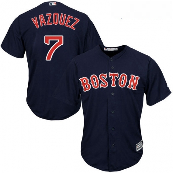 Youth Majestic Boston Red Sox 7 Christian Vazquez Authentic Navy Blue Alternate Road Cool Base MLB Jersey Youth Majestic Boston Red Sox 7 Christian Vazquez Authentic Navy Blue Alternate Road Cool Base MLB Jersey