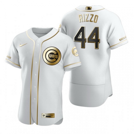 Chicago Cubs 44 Anthony Rizzo White Nike Mens Authentic Golden Edition MLB Jersey Chicago Cubs 44 Anthony Rizzo White Nike Mens Authentic Golden Edition MLB Jersey