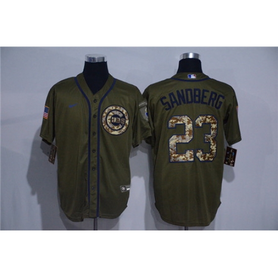 Cubs 23 Ryne Sandberg Olive 2020 Nike Cool Base Jersey Cubs 23 Ryne Sandberg Olive 2020 Nike Cool Base Jersey