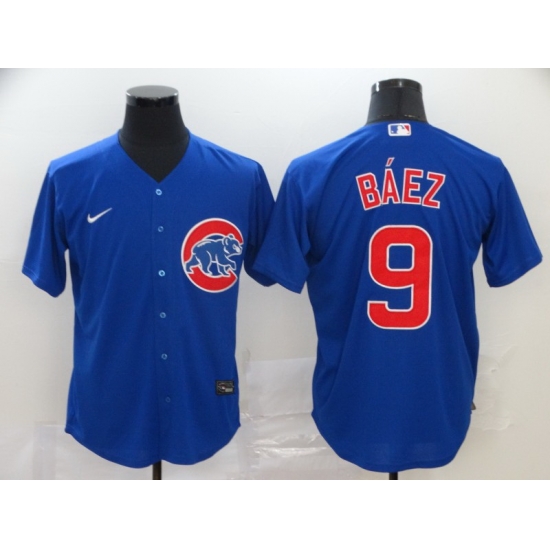 Cubs 9 Javier Baez Royal 2020 Nike Cool Base Jersey Cubs 9 Javier Baez Royal 2020 Nike Cool Base Jersey
