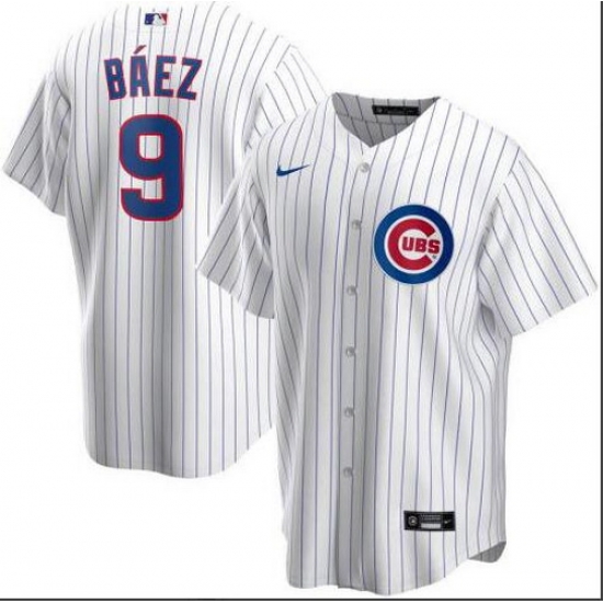 Cubs 9 Javier Baez White 2020 Nike Cool Base Jersey Cubs 9 Javier Baez White 2020 Nike Cool Base Jersey