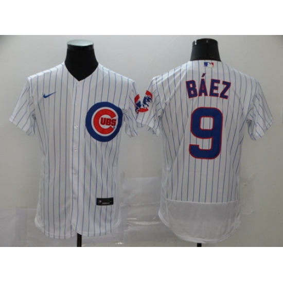 Cubs 9 Javier Baez White 2020 Nike Flexbase Jersey Cubs 9 Javier Baez White 2020 Nike Flexbase Jersey