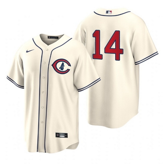 Men Chicago Cubs 14 Ernie Banks 2022 Cream Field Of Dreams Cool Base Stitched Baseball Jersey Men Chicago Cubs 14 Ernie Banks 2022 Cream Field Of Dreams Cool Base Stitched Baseball Jersey