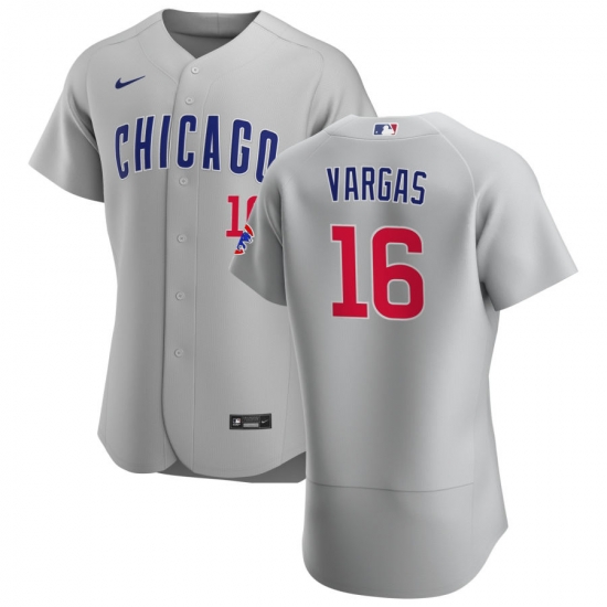 Men Chicago Cubs 16 Ildemaro Vargas Men Nike Gray Road 2020 Flex Base Team Jersey Men Chicago Cubs 16 Ildemaro Vargas Men Nike Gray Road 2020 Flex Base Team Jersey