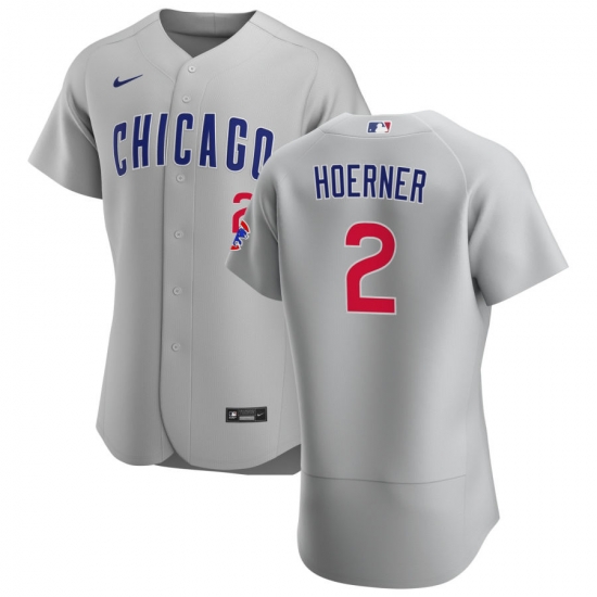 Men Chicago Cubs 2 Nico Hoerner Men Nike Gray Road 2020 Flex Base Team Jersey Men Chicago Cubs 2 Nico Hoerner Men Nike Gray Road 2020 Flex Base Team Jersey