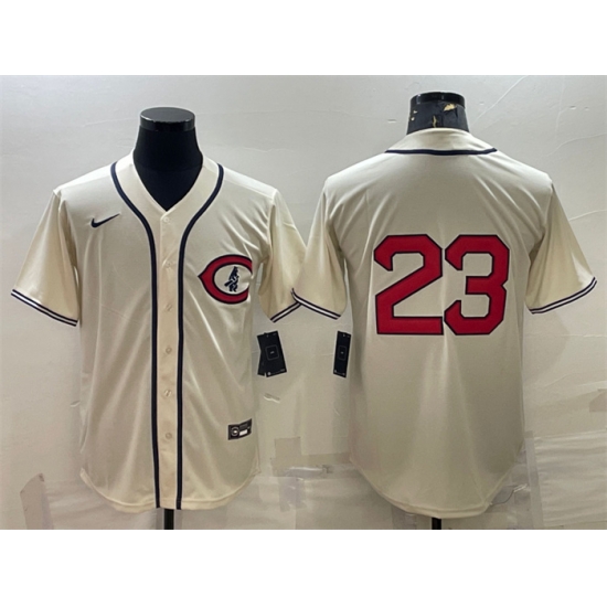 Men Chicago Cubs 23 Ryne Sandberg 2022 Cream Field Of Dreams Cool Base Stitched Baseball Jersey Men Chicago Cubs 23 Ryne Sandberg 2022 Cream Field Of Dreams Cool Base Stitched Baseball Jersey