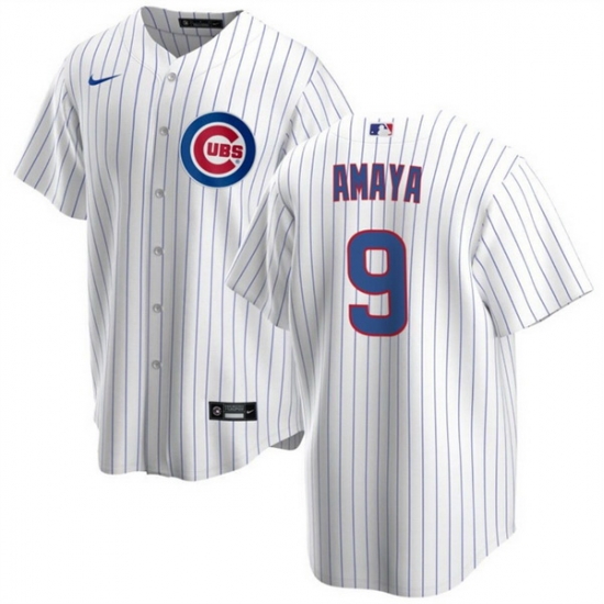 Men Chicago Cubs 239 Miguel Amaya White Cool Base Stitched Baseball Jersey Men Chicago Cubs 239 Miguel Amaya White Cool Base Stitched Baseball Jersey
