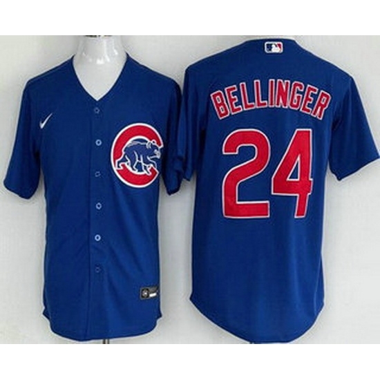 Men Chicago Cubs 24 Cody Bellinger Blue Cool Base Jersey Men Chicago Cubs 24 Cody Bellinger Blue Cool Base Jersey