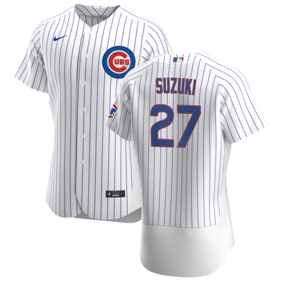 Men Chicago Cubs #27 Seiya Suzuki Men Nike White Home 2020 Flex Base Player Jersey Men Chicago Cubs #27 Seiya Suzuki Men Nike White Home 2020 Flex Base Player Jersey