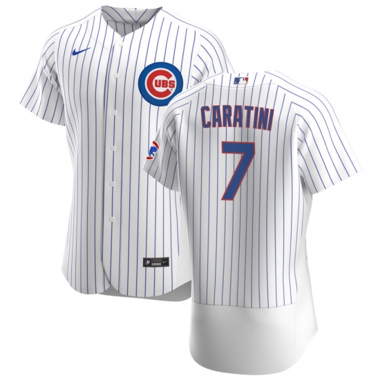 Men Chicago Cubs 7 Victor Caratini Men Nike White Home 2020 Flex Base Player Jersey Men Chicago Cubs 7 Victor Caratini Men Nike White Home 2020 Flex Base Player Jersey
