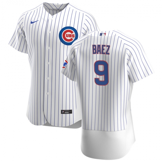 Men Chicago Cubs 9 Javier Baez Men Nike White Home 2020 Flex Base Player Jersey Men Chicago Cubs 9 Javier Baez Men Nike White Home 2020 Flex Base Player Jersey