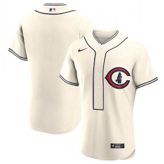 Men Chicago Cubs Blank 2022 Cream Field Of Dreams Stitched Baseball Jersey Men Chicago Cubs Blank 2022 Cream Field Of Dreams Stitched Baseball Jersey