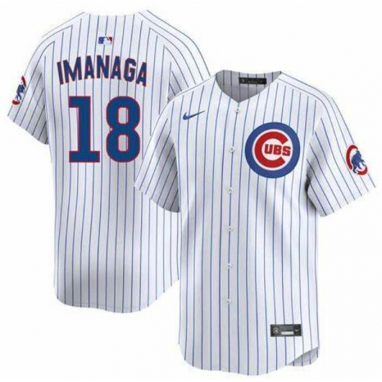 Men Chicago Cubs Shota Imanaga #18 White Nike Stitched MLB jersey Men Chicago Cubs Shota Imanaga #18 White Nike Stitched MLB jersey