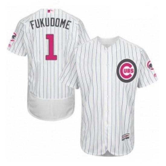 Mens Majestic Chicago Cubs 1 Kosuke Fukudome Authentic White 2016 Mothers Day Fashion Flex Base MLB Jersey Mens Majestic Chicago Cubs 1 Kosuke Fukudome Authentic White 2016 Mothers Day Fashion Flex Base MLB Jersey