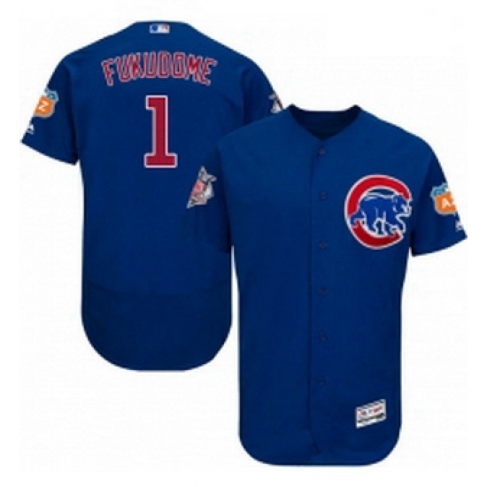 Mens Majestic Chicago Cubs 1 Kosuke Fukudome Royal Blue Alternate Flex Base Authentic Collection MLB Jersey Mens Majestic Chicago Cubs 1 Kosuke Fukudome Royal Blue Alternate Flex Base Authentic Collection MLB Jersey