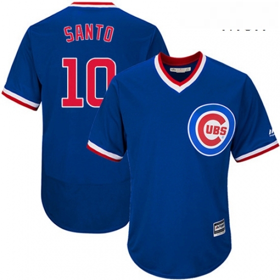 Mens Majestic Chicago Cubs 10 Ron Santo Replica Royal Blue Cooperstown Cool Base MLB Jersey Mens Majestic Chicago Cubs 10 Ron Santo Replica Royal Blue Cooperstown Cool Base MLB Jersey