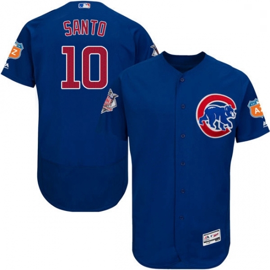 Mens Majestic Chicago Cubs 10 Ron Santo Royal Blue Alternate Flex Base Authentic Collection MLB Jersey Mens Majestic Chicago Cubs 10 Ron Santo Royal Blue Alternate Flex Base Authentic Collection MLB Jersey