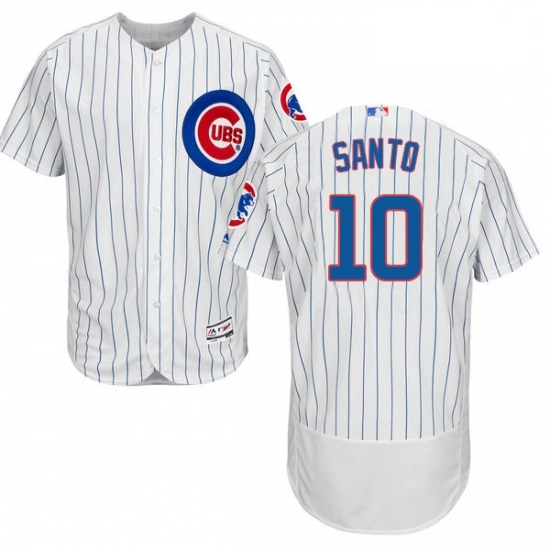 Mens Majestic Chicago Cubs 10 Ron Santo White Home Flex Base Authentic Collection MLB Jersey Mens Majestic Chicago Cubs 10 Ron Santo White Home Flex Base Authentic Collection MLB Jersey
