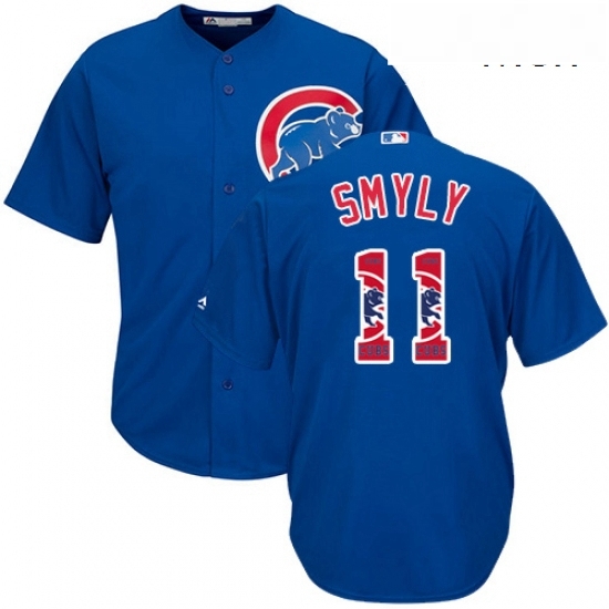 Mens Majestic Chicago Cubs 11 Drew Smyly Authentic Royal Blue Team Logo Fashion Cool Base MLB Jersey Mens Majestic Chicago Cubs 11 Drew Smyly Authentic Royal Blue Team Logo Fashion Cool Base MLB Jersey