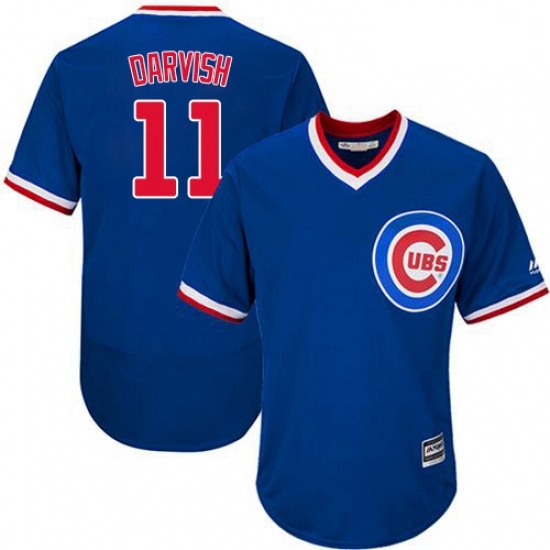 Mens Majestic Chicago Cubs 11 Yu Darvish Royal Blue Cooperstown Flexbase Authentic Collection MLB Jersey Mens Majestic Chicago Cubs 11 Yu Darvish Royal Blue Cooperstown Flexbase Authentic Collection MLB Jersey