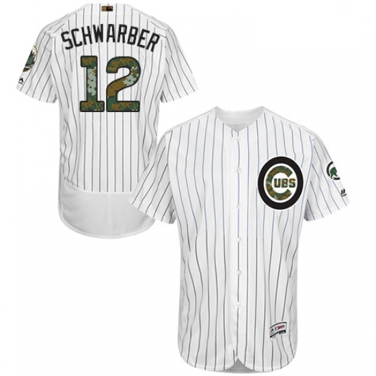 Mens Majestic Chicago Cubs 12 Kyle Schwarber Authentic White 2016 Memorial Day Fashion Flex Base MLB Jersey Mens Majestic Chicago Cubs 12 Kyle Schwarber Authentic White 2016 Memorial Day Fashion Flex Base MLB Jersey