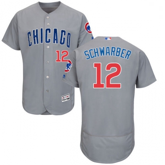 Mens Majestic Chicago Cubs 12 Kyle Schwarber Grey Road Flex Base Authentic Collection MLB Jersey Mens Majestic Chicago Cubs 12 Kyle Schwarber Grey Road Flex Base Authentic Collection MLB Jersey