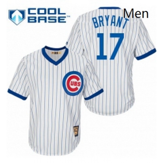 Mens Majestic Chicago Cubs 17 Kris Bryant Authentic White Home Cooperstown MLB Jersey Mens Majestic Chicago Cubs 17 Kris Bryant Authentic White Home Cooperstown MLB Jersey
