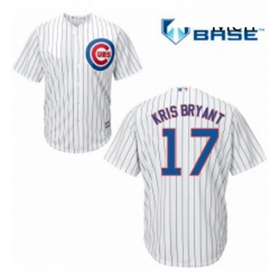 Mens Majestic Chicago Cubs 17 Kris Bryant Replica White Home Cool Base MLB Jersey Mens Majestic Chicago Cubs 17 Kris Bryant Replica White Home Cool Base MLB Jersey