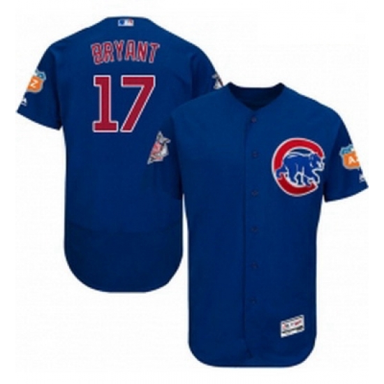 Mens Majestic Chicago Cubs 17 Kris Bryant Royal Blue Alternate Flex Base Authentic Collection MLB Jersey Mens Majestic Chicago Cubs 17 Kris Bryant Royal Blue Alternate Flex Base Authentic Collection MLB Jersey