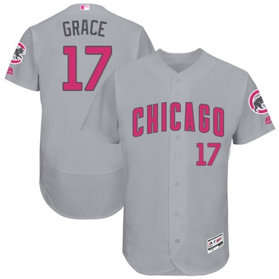 Mens Majestic Chicago Cubs 17 Mark Grace Grey Mothers Day Flexbase Authentic Collection MLB Jersey Mens Majestic Chicago Cubs 17 Mark Grace Grey Mothers Day Flexbase Authentic Collection MLB Jersey