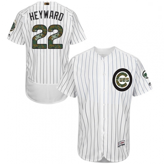 Mens Majestic Chicago Cubs 22 Jason Heyward Authentic White 2016 Memorial Day Fashion Flex Base MLB Jersey Mens Majestic Chicago Cubs 22 Jason Heyward Authentic White 2016 Memorial Day Fashion Flex Base MLB Jersey