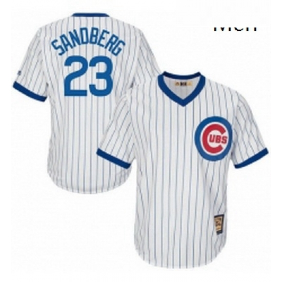 Mens Majestic Chicago Cubs 23 Ryne Sandberg Authentic White Home Cooperstown MLB Jersey Mens Majestic Chicago Cubs 23 Ryne Sandberg Authentic White Home Cooperstown MLB Jersey