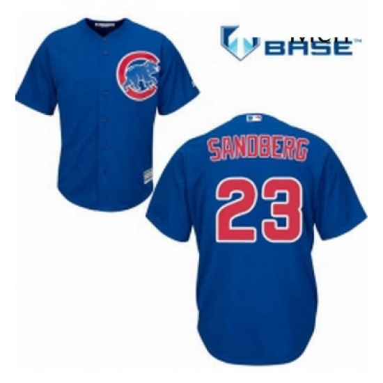 Mens Majestic Chicago Cubs 23 Ryne Sandberg Replica Royal Blue Alternate Cool Base MLB Jersey Mens Majestic Chicago Cubs 23 Ryne Sandberg Replica Royal Blue Alternate Cool Base MLB Jersey