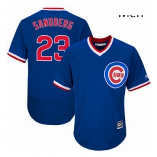 Mens Majestic Chicago Cubs 23 Ryne Sandberg Replica Royal Blue Cooperstown Cool Base MLB Jersey Mens Majestic Chicago Cubs 23 Ryne Sandberg Replica Royal Blue Cooperstown Cool Base MLB Jersey