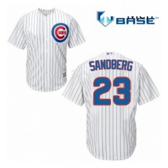 Mens Majestic Chicago Cubs 23 Ryne Sandberg Replica White Home Cool Base MLB Jersey Mens Majestic Chicago Cubs 23 Ryne Sandberg Replica White Home Cool Base MLB Jersey