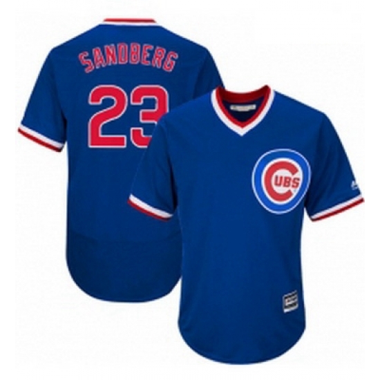 Mens Majestic Chicago Cubs 23 Ryne Sandberg Royal Blue Flexbase Authentic Collection Cooperstown MLB Jersey Mens Majestic Chicago Cubs 23 Ryne Sandberg Royal Blue Flexbase Authentic Collection Cooperstown MLB Jersey