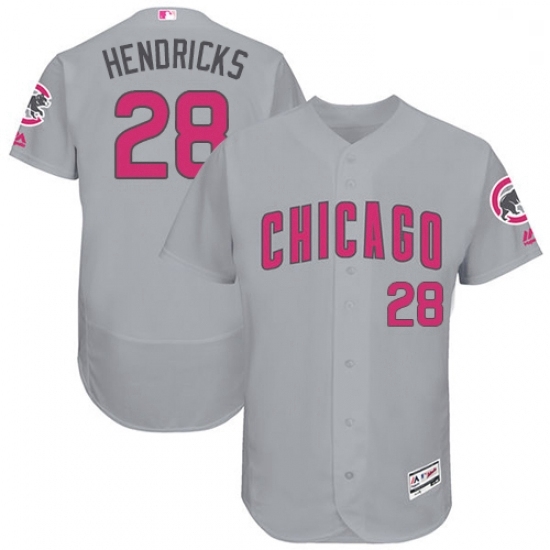 Mens Majestic Chicago Cubs 28 Kyle Hendricks Grey Mothers Day Flexbase Authentic Collection MLB Jersey Mens Majestic Chicago Cubs 28 Kyle Hendricks Grey Mothers Day Flexbase Authentic Collection MLB Jersey