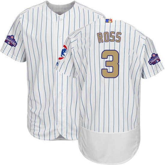 Mens Majestic Chicago Cubs 3 David Ross White 2017 Gold Program Flexbase Authentic Collection MLB Jersey Mens Majestic Chicago Cubs 3 David Ross White 2017 Gold Program Flexbase Authentic Collection MLB Jersey