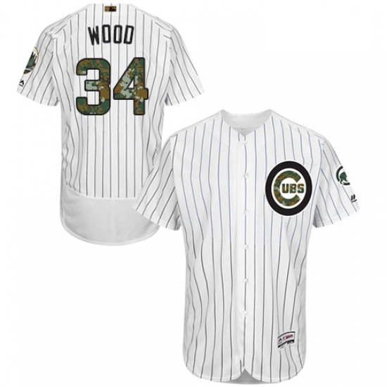 Mens Majestic Chicago Cubs 34 Kerry Wood Authentic White 2016 Memorial Day Fashion Flex Base MLB Jersey Mens Majestic Chicago Cubs 34 Kerry Wood Authentic White 2016 Memorial Day Fashion Flex Base MLB Jersey