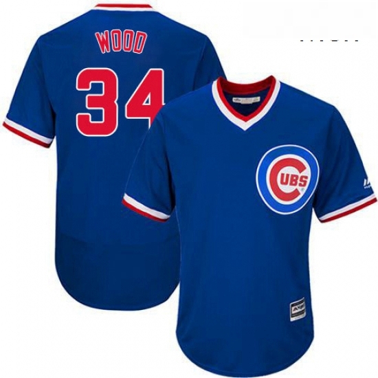 Mens Majestic Chicago Cubs 34 Kerry Wood Replica Royal Blue Cooperstown Cool Base MLB Jersey Mens Majestic Chicago Cubs 34 Kerry Wood Replica Royal Blue Cooperstown Cool Base MLB Jersey