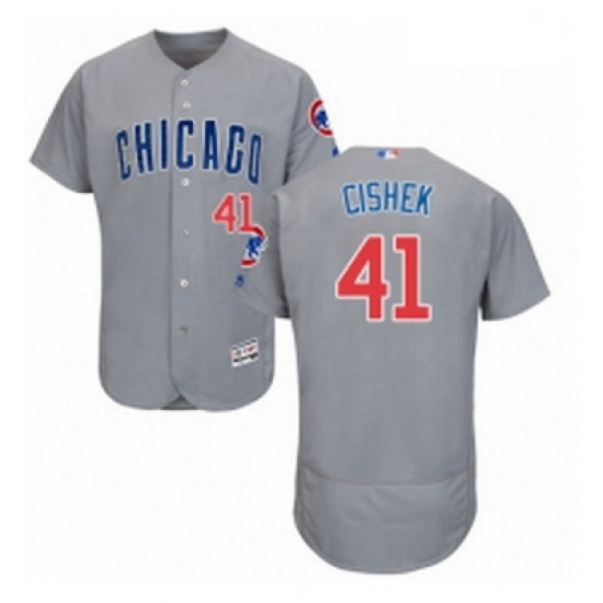 Mens Majestic Chicago Cubs 41 Steve Cishek Grey Road Flex Base Authentic Collection MLB Jersey Mens Majestic Chicago Cubs 41 Steve Cishek Grey Road Flex Base Authentic Collection MLB Jersey