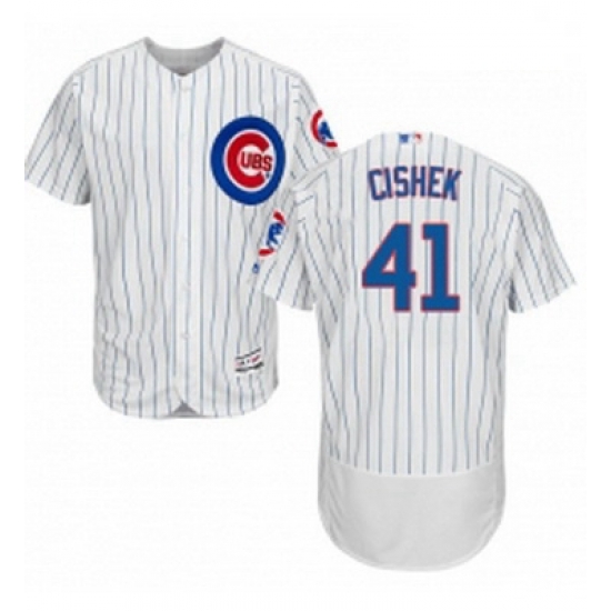 Mens Majestic Chicago Cubs 41 Steve Cishek White Home Flex Base Authentic Collection MLB Jersey Mens Majestic Chicago Cubs 41 Steve Cishek White Home Flex Base Authentic Collection MLB Jersey