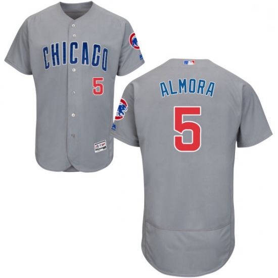 Mens Majestic Chicago Cubs 5 Albert Almora Jr Grey Road Flexbase Authentic Collection MLB Jersey Mens Majestic Chicago Cubs 5 Albert Almora Jr Grey Road Flexbase Authentic Collection MLB Jersey