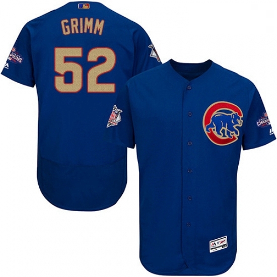 Mens Majestic Chicago Cubs 52 Justin Grimm Authentic Royal Blue 2017 Gold Champion Flex Base MLB Jersey Mens Majestic Chicago Cubs 52 Justin Grimm Authentic Royal Blue 2017 Gold Champion Flex Base MLB Jersey