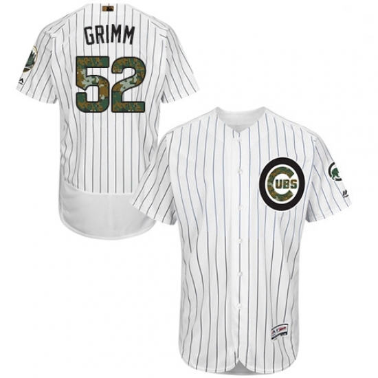 Mens Majestic Chicago Cubs 52 Justin Grimm Authentic White 2016 Memorial Day Fashion Flex Base MLB Jersey Mens Majestic Chicago Cubs 52 Justin Grimm Authentic White 2016 Memorial Day Fashion Flex Base MLB Jersey