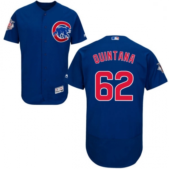 Mens Majestic Chicago Cubs 62 Jose Quintana Royal Blue Alternate Flexbase Authentic Collection MLB Jersey Mens Majestic Chicago Cubs 62 Jose Quintana Royal Blue Alternate Flexbase Authentic Collection MLB Jersey